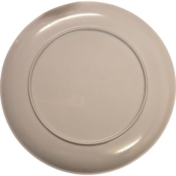 Peanuts Snoopy and Woodstock Christmas Plate Blue 8 Inch Plastic Gibson 2010 - Picture 5 of 9